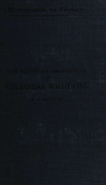 The physical properties of colloidal solutions_cover