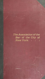 Review of the Association of the bar of the city of New York_cover