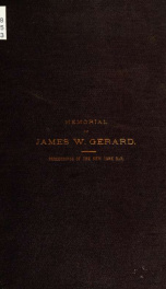 Proceedings of the Bar of New York, in memory of James W. Gerard_cover