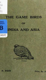 The game birds of India and Asia_cover
