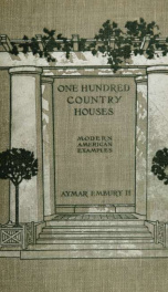 One hundred country houses; modern American examples_cover