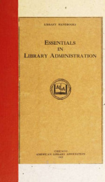 Essentials in library administration_cover