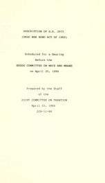 Description of H.R. 2972 (Drug War Bond Act of 1989) : scheduled for a hearing before the House Committee on Ways and Means on April 25, 1990 JCX-11-90_cover