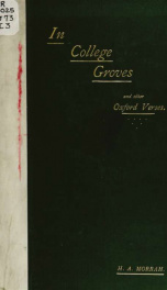 In college groves, and other Oxford verses, chiefly reprinted from the Oxford Magazine_cover