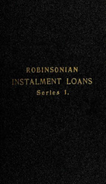 Robinsonian instalment loans ser. 1, for finding as follows;_cover