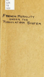 French morality, under the regulation system_cover