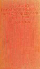 A short fiscal and financial history of England, 1815-1918_cover
