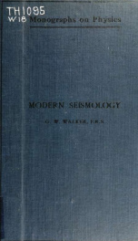 Modern seismology_cover