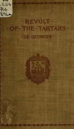 De Quincey's Revolt of the Tartars_cover