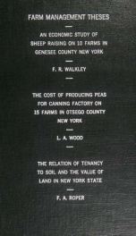 An economic study of sheep raising on 10 farms in Genesee County, New York_cover