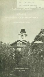Undergraduate catalog 1971/1972_cover