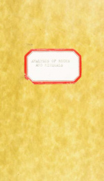 Analyses of rocks and minerals from the laboratory of the United States Geological survey, 1880 to 1908_cover