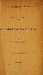 Pasteurisation of milk and cream_cover