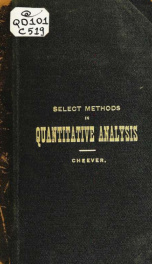 Select methods in quantitative analysis_cover