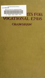 Manual arts for vocational ends_cover