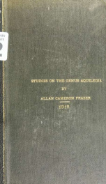 Studies on the genus Aquilegia_cover