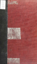 A treatise on the analytic geometry of three dimensions_cover