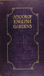 A book of English gardens, written_cover