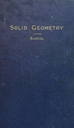 The elements of solid geometry_cover