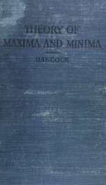 Theory of maxima and minima_cover