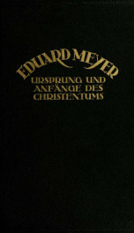 Ursprung und Anfänge des Christentums Bd.1_cover