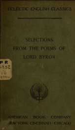 Selections from the poems of Lord Byron_cover