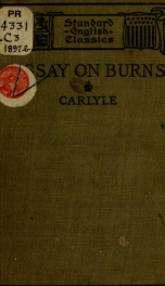 Carlyle's Essay on Burns_cover