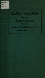 Address delivered before the Boston Scottish society_cover