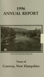 Conway, New Hampshire annual report 1996_cover