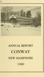 Conway, New Hampshire annual report 1989_cover