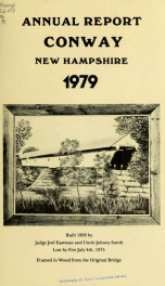 Conway, New Hampshire annual report 1979_cover