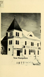 Conway, New Hampshire annual report 1977_cover