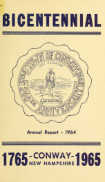 Conway, New Hampshire annual report 1964_cover