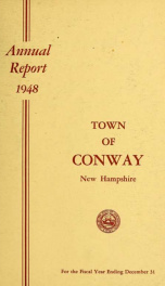 Conway, New Hampshire annual report 1948_cover