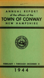 Conway, New Hampshire annual report 1944_cover