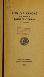 Conway, New Hampshire annual report 1936_cover