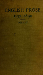 English prose (1137-1890)_cover