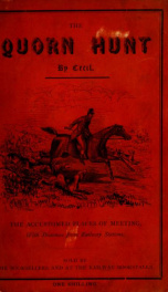 The Quorn hunt : the accustomed places of meeting, with distances from railway stations_cover