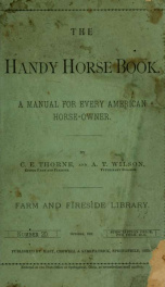 The handy horse book : a manual for every American horse-owner_cover