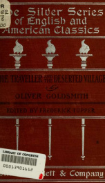 Goldsmith's The traveller and The deserted village;_cover