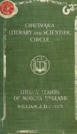 Literary leaders of modern England, selected chapters from "The makers of modern poetry," and "The makers of modern prose" .._cover