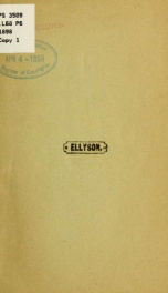 Ellyson's poems .._cover