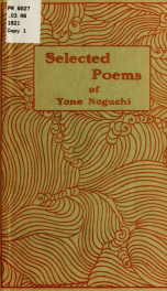 Selected poems of Yone Noguchi_cover