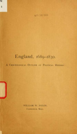 England, 1689-1830_cover