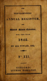 The New-Hampshire annual register, and United States calendar yr.1842_cover