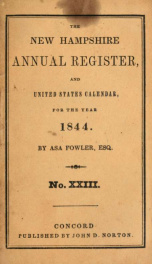 The New-Hampshire annual register, and United States calendar yr.1844_cover