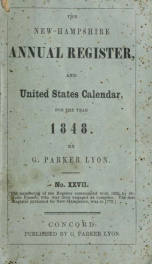 The New-Hampshire annual register, and United States calendar yr.1848_cover