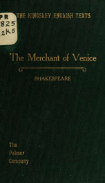 Shakespeare's The merchant of Venice;_cover