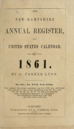 The New-Hampshire annual register, and United States calendar yr.1861_cover