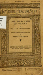 The merchant of Venice_cover